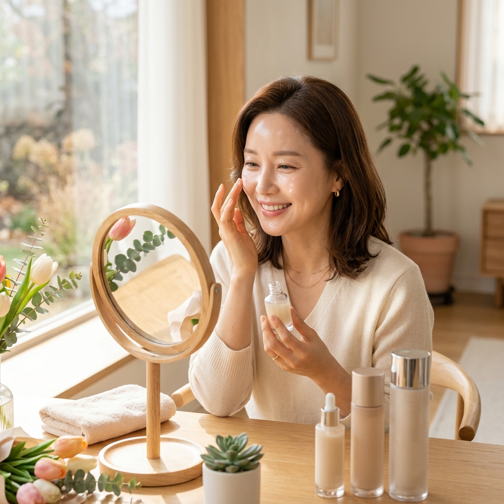 40대 환절기 피부 관리, 건조함 잡는 홈케어와 효과 200% 가성비 시술은?