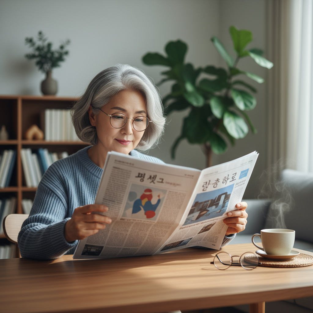 종이 신문 읽기, 실버세대 뇌 건강에 좋은 이유