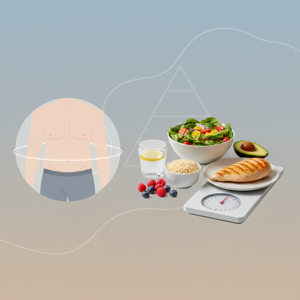 40대 남성 복부 비만, 식이조절로 시작하는 관리법