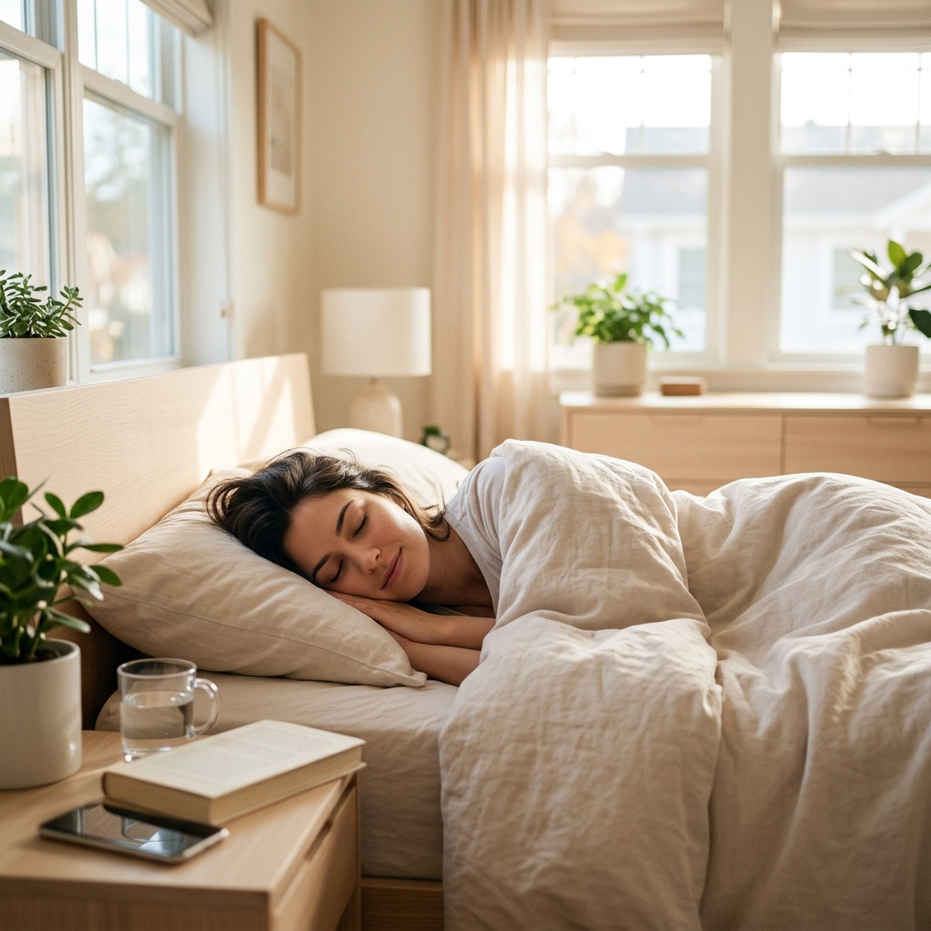 주말 아침 늦게까지 자는 모습