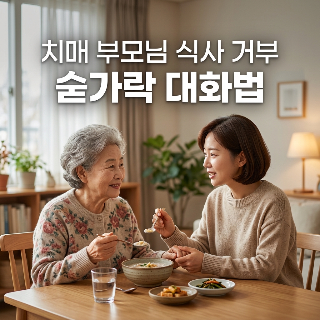밥 안 먹겠다고 고집부리는 치매 부모님... 화내지 않고 웃으며 숟가락 들게 하는 마법의 말