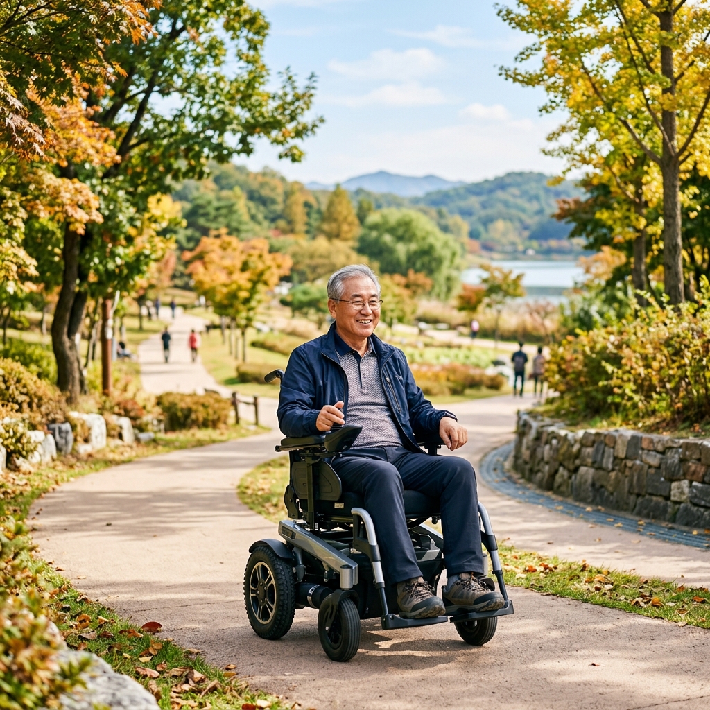 외출 못하는 부모님, 야외용 전동휠체어 선택이 우울증 막는다
