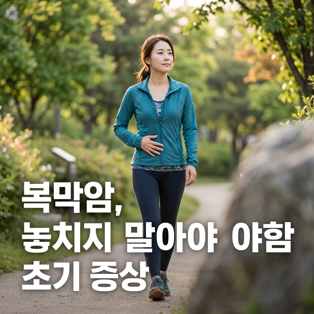 "배만 자꾸 불러오는데" 복막암 의심 증상 체크 기준