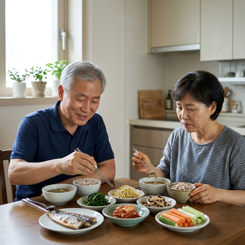균형 잡힌 시니어 식단