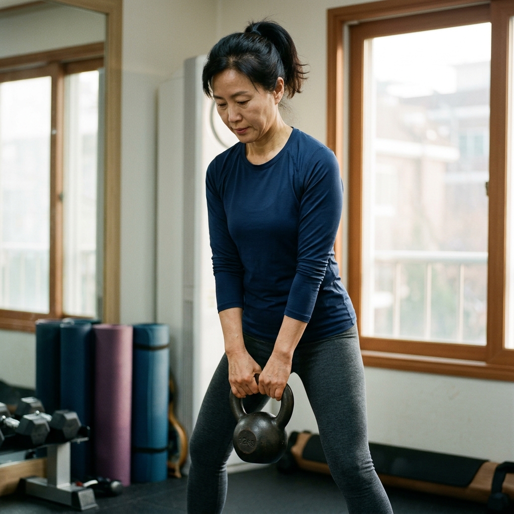 “허리 힘으로 들면 망가진다”…케틀벨, 코어 제대로 쓰는 4단계 핵심 루틴