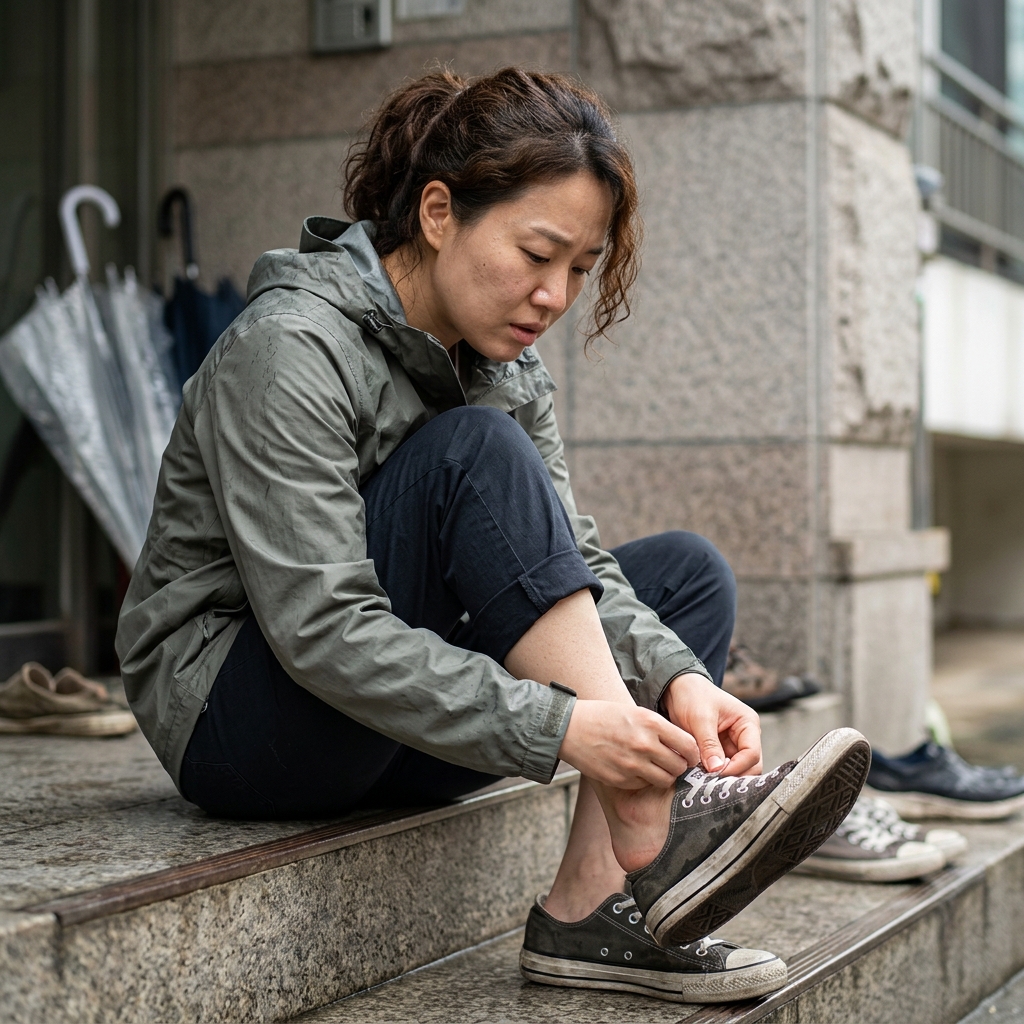 젖은 신발이 문제…장마철, 발톱 주위 염증의 시작