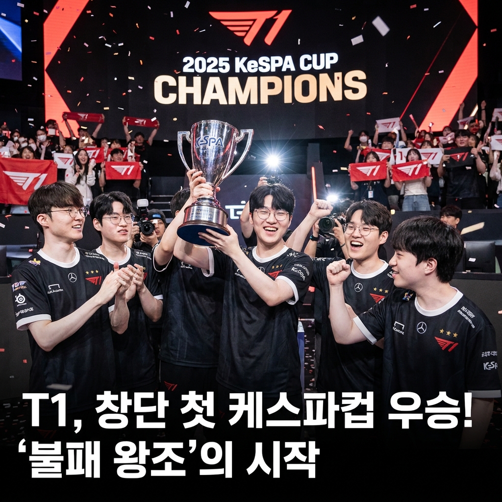 T1, 창단 첫 케스파컵 우승으로 증명한 '불패 왕조'의 시작