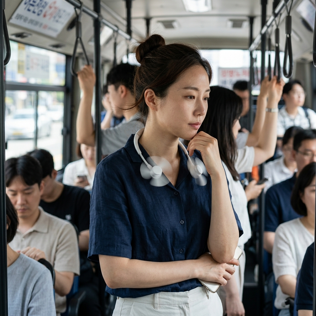 “시원하다고 안심했다가”…목 선풍기, 비말 흡입 위험 커질 수 있다
