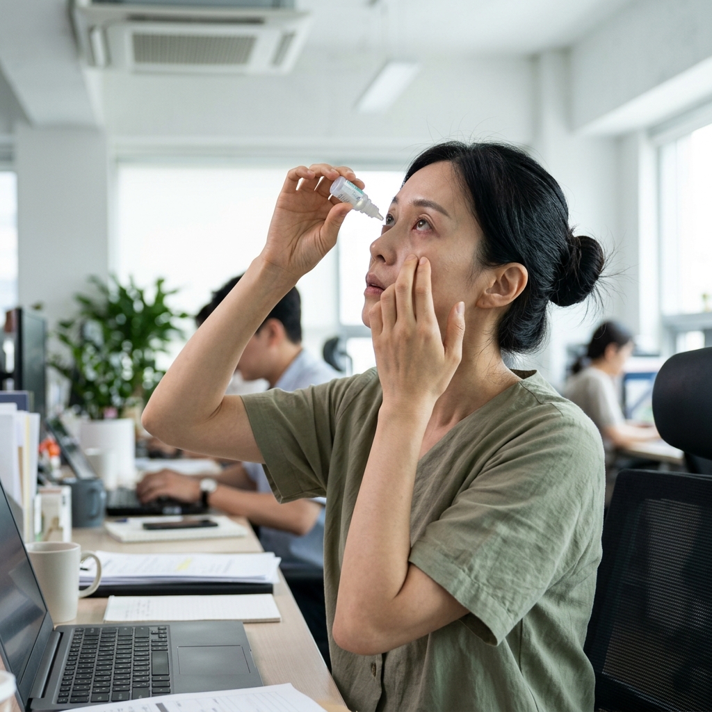 에어컨 바람에 인공눈물만 찾았다간…여름철 안구건조 악화 막는 법