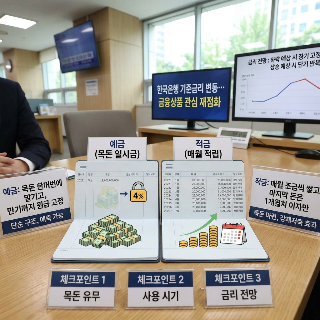 예금과 적금, 같은 듯 다른 금융상품의 핵심 차이점