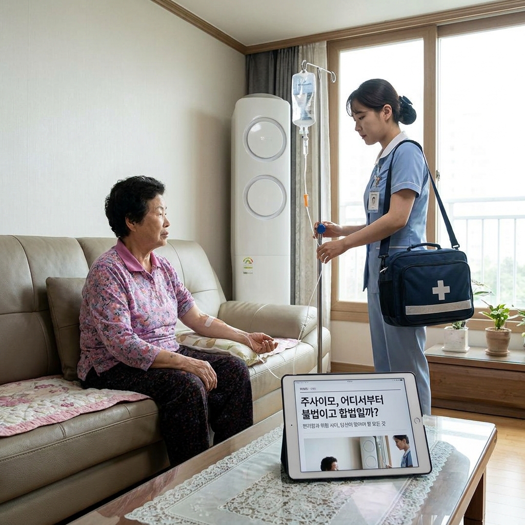 주사이모, 어디서부터 불법이고 합법일까?