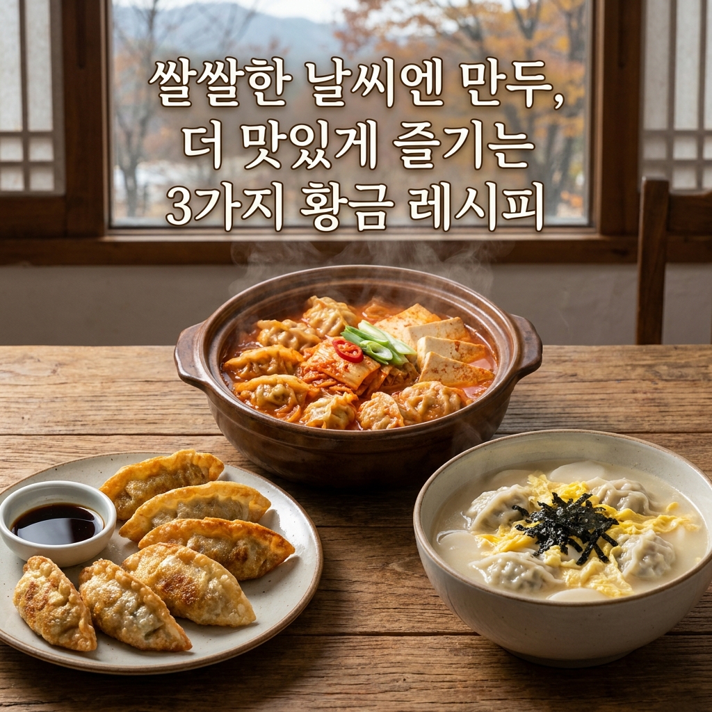 쌀쌀한 날씨엔 만두, 더 맛있게 즐기는 3가지 황금 레시피