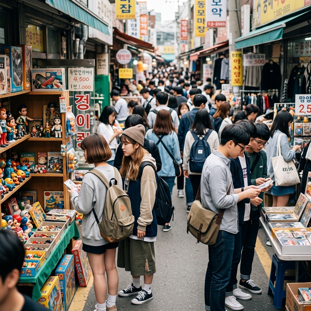모든 세대가 동묘로 몰리는 이유, 말랑이 성지 된 완구거리 현장