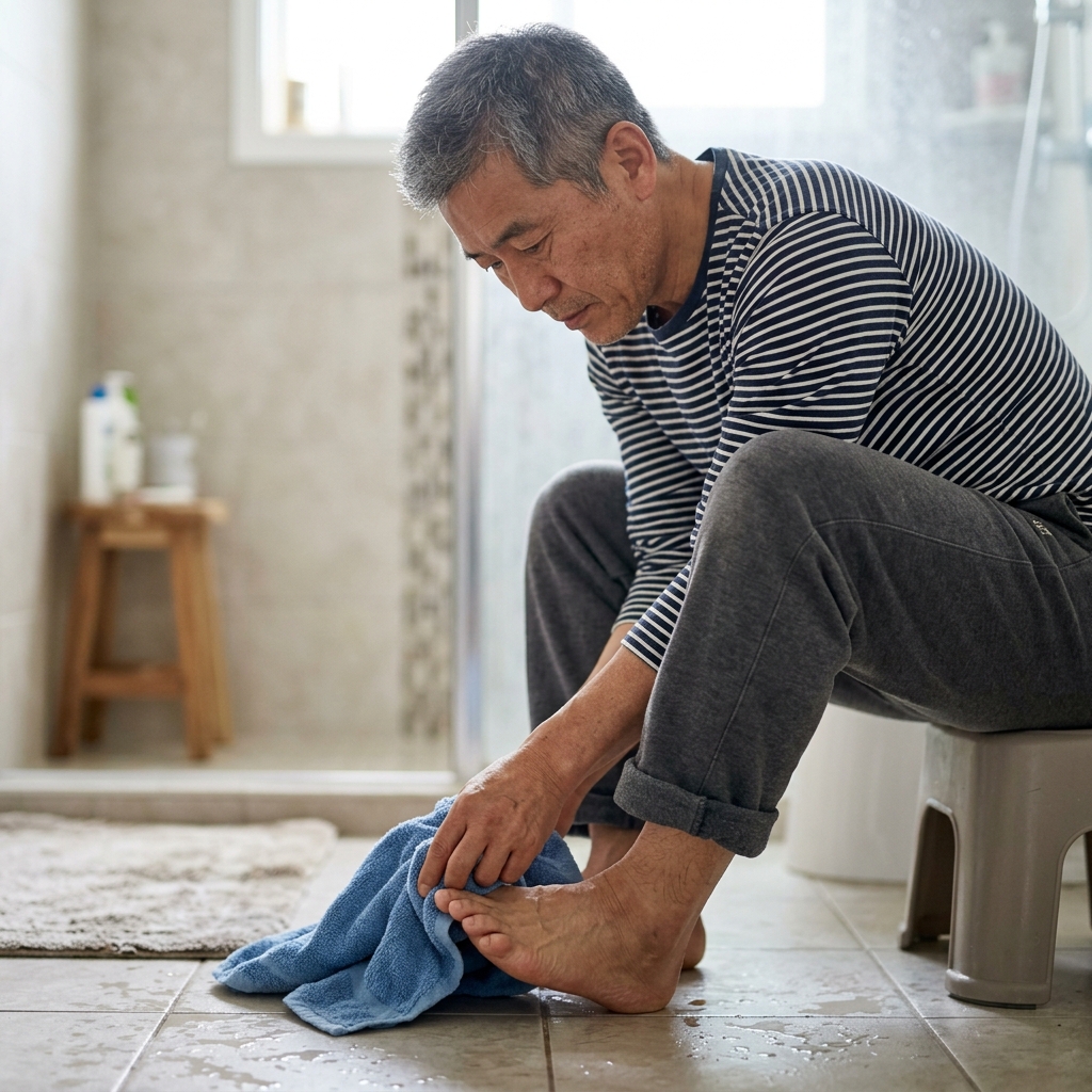 발가락 사이 물기만 말려도 무좀 막는다…부위별 건조 체크법