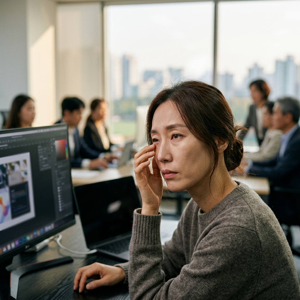 렌즈 끼고 모니터 8시간…눈물막 무너진다
