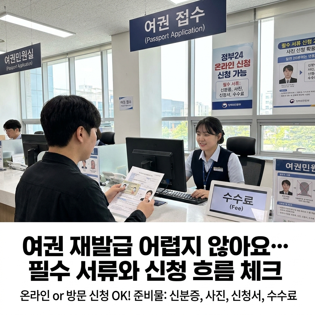 여권 재발급 어렵지 않아요…필수 서류와 신청 흐름 체크
