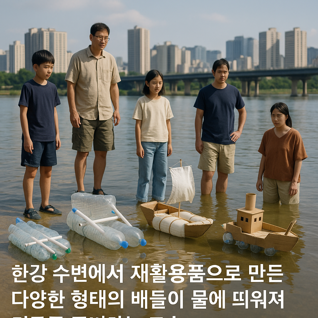 배를 직접 만들어 한강을 건넌다고? 한강 한복판에서 펼쳐지는 특별한 배 만들기 대결
