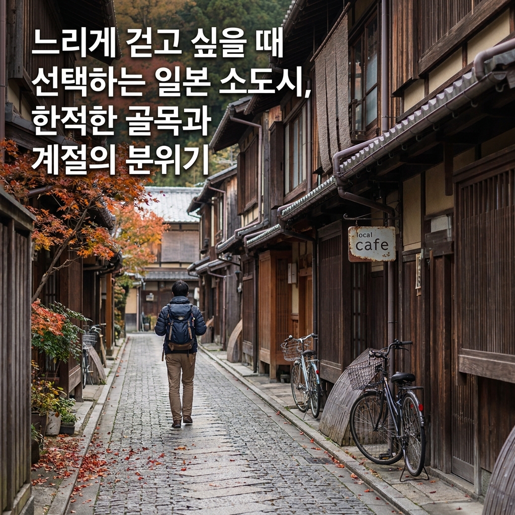 느리게 걷고 싶을 때 선택하는 일본 소도시, 한적한 골목과 계절의 분위기