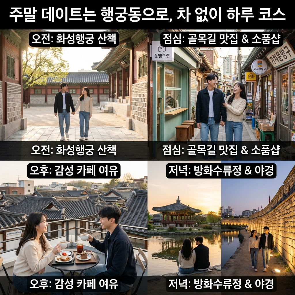 주말 데이트는 행궁동으로, 차 없이 하루 코스로 즐기는 데이트 명소