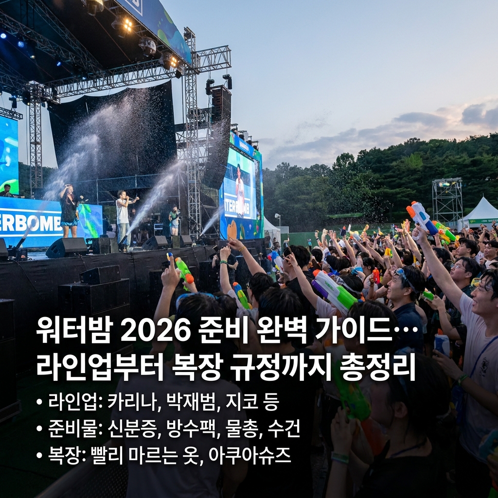 워터밤 2026 준비 완벽 가이드… 라인업부터 복장 규정까지 총정리