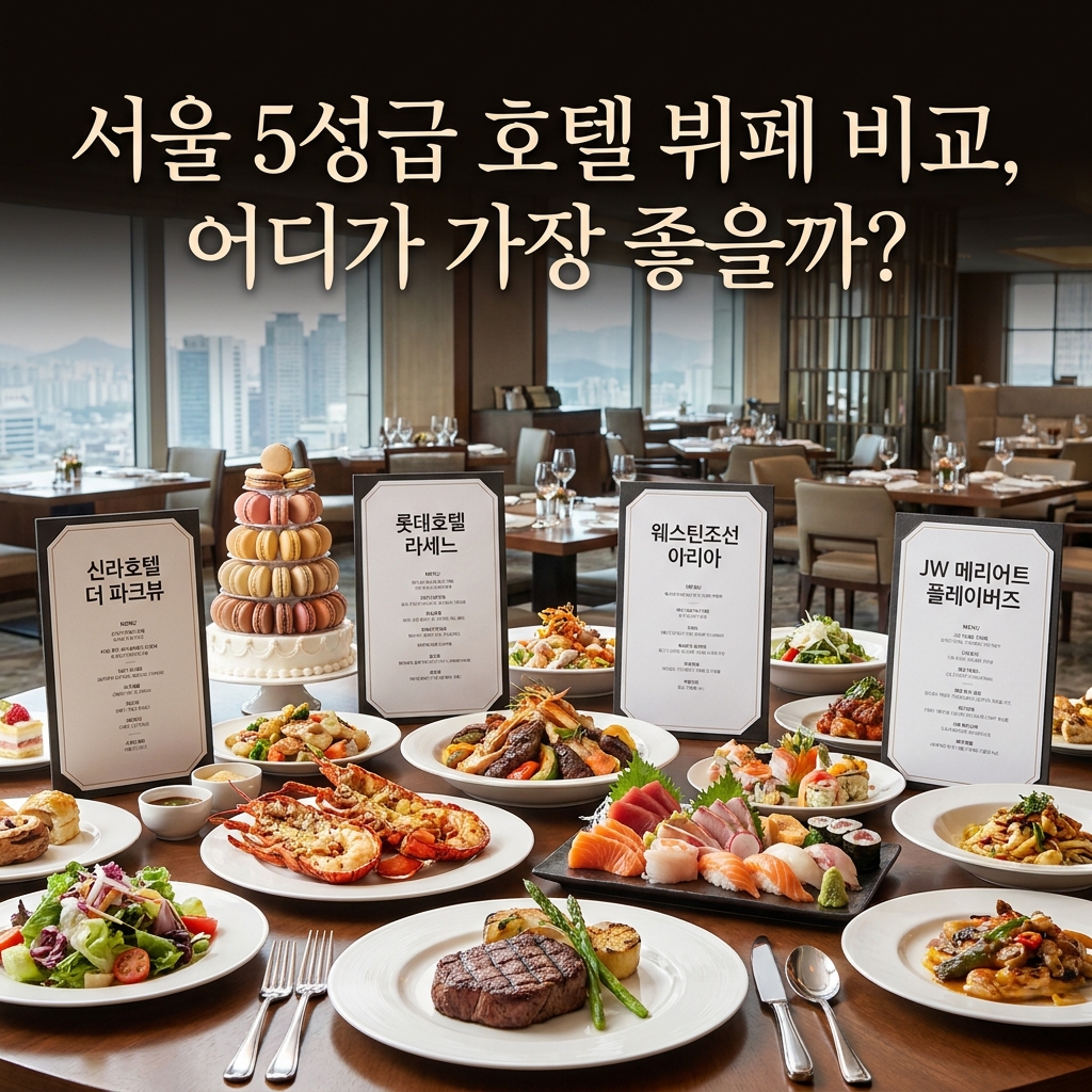 5성급 호텔 뷔페 비교, 어디가 가장 좋을까?