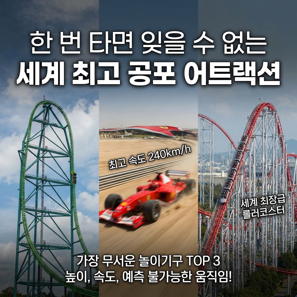 한 번 타면 잊을 수 없는 세계 최고 공포 어트랙션