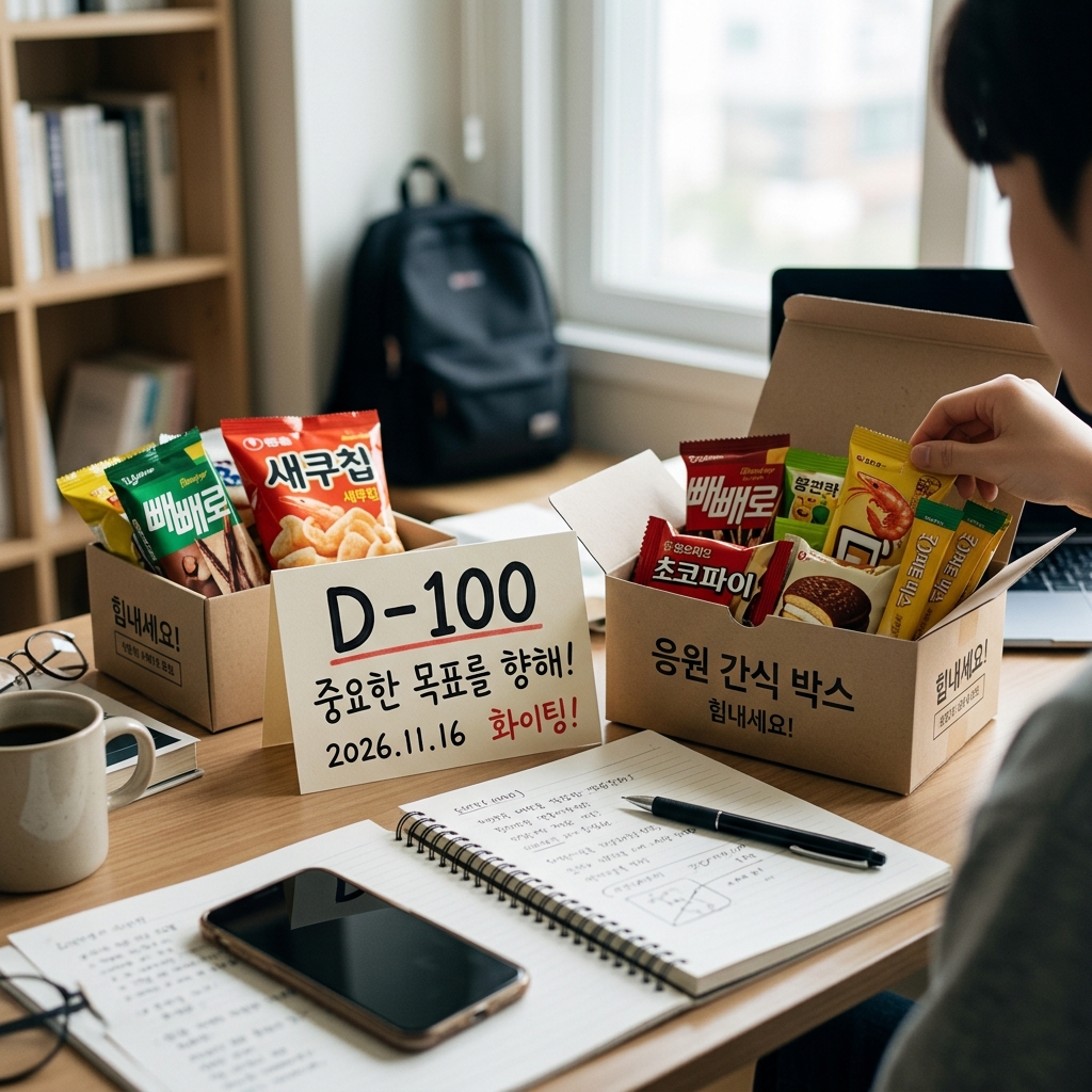 D-100 카운트다운 시작, 수능 선물은 이렇게 준비하세요