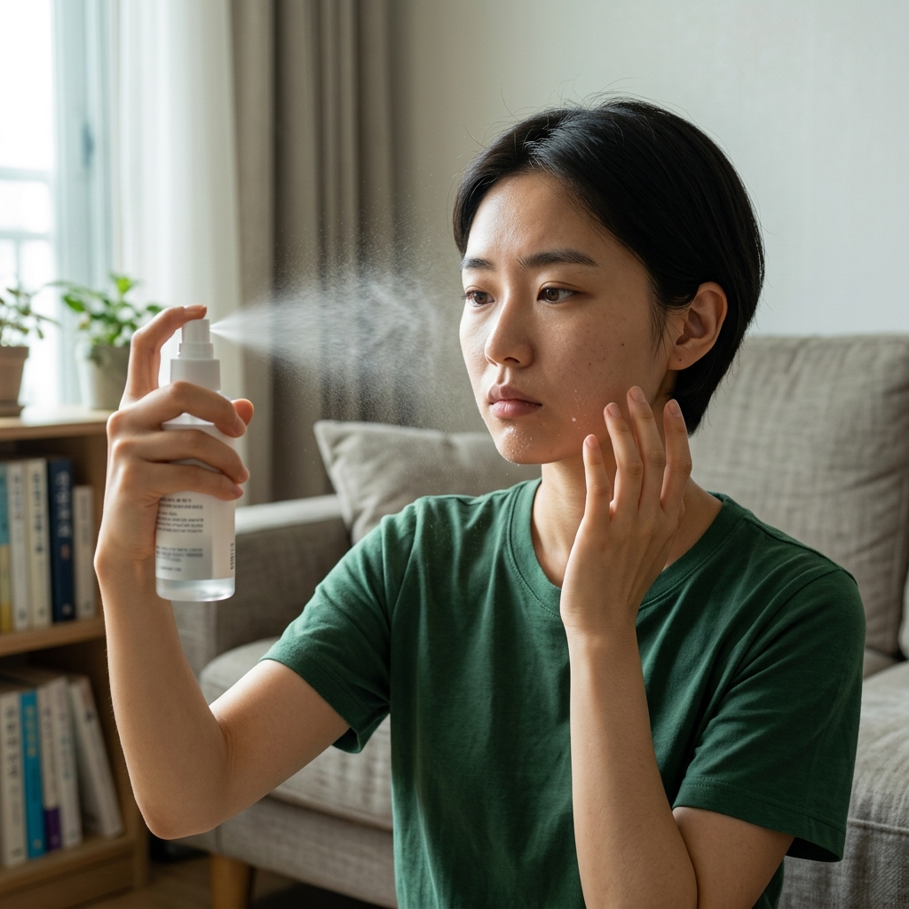 미스트를 계속 뿌려도 오히려 건조해지는 이유, 증발의 함정