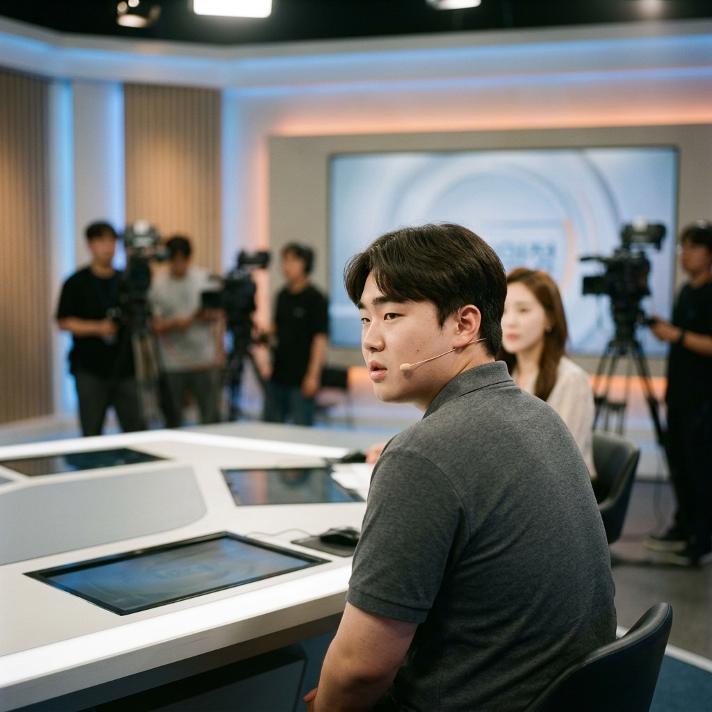 방송에서 가족사를 소개하는 하영의 모습