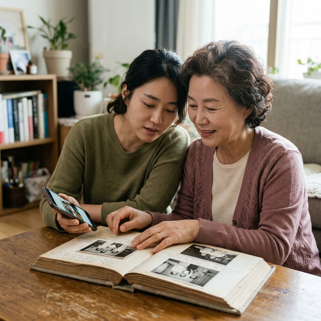 부모님 사진첩 속 빛바랜 사진…가족 모두의 앨범으로 만드는 법