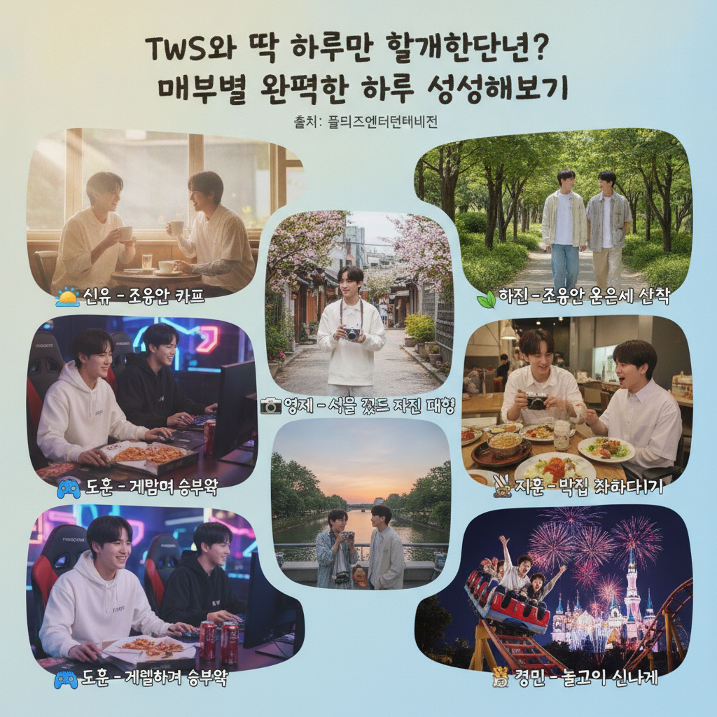 TWS와 딱 하루만 함께한다면? 멤버별 완벽한 하루 상상해보기