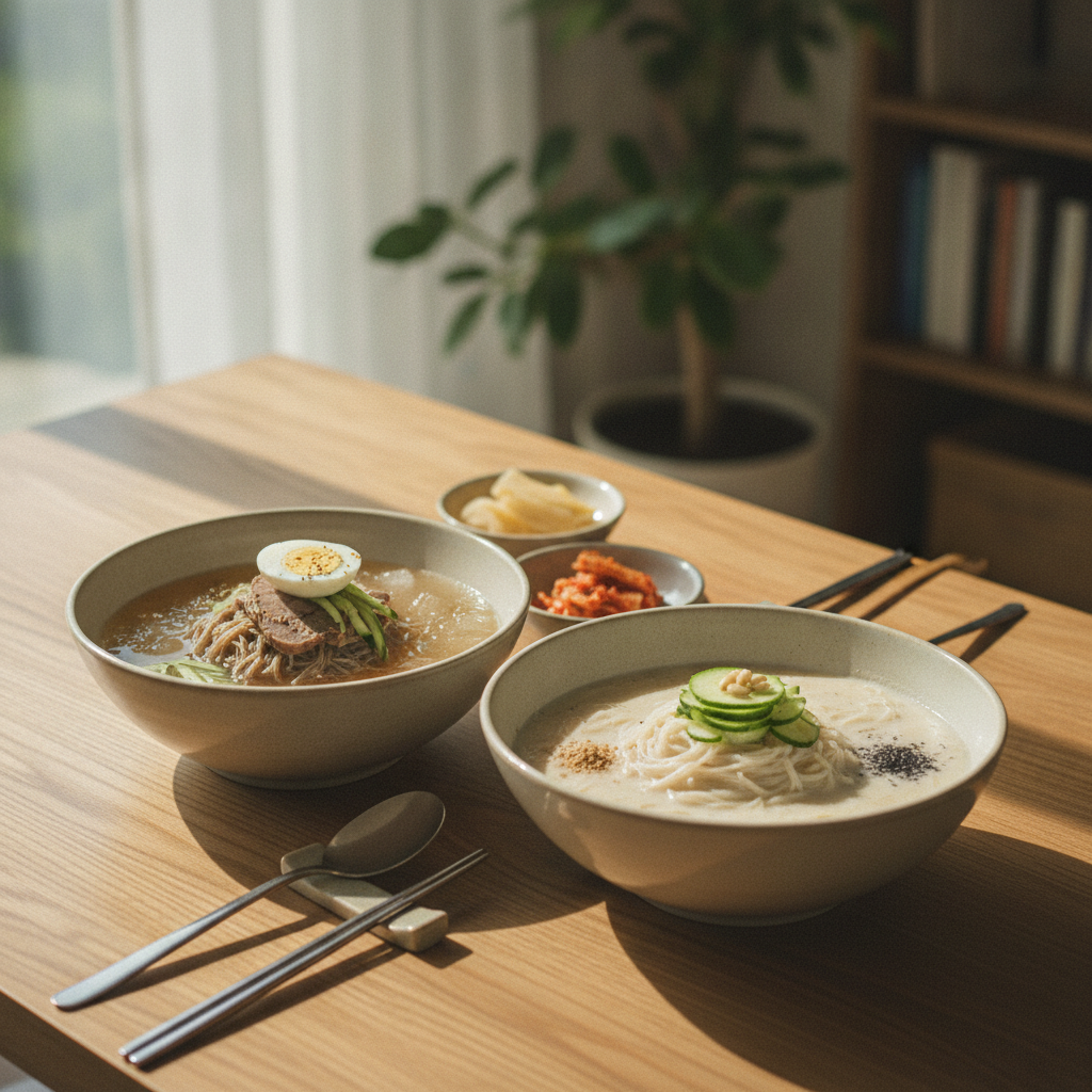 냉면 vs 콩국수, 혈당 관리에는 무엇이 나을까