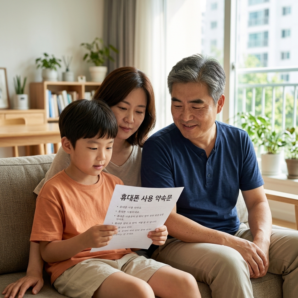 주기만 하면 끝이 아니다, 초등학생 첫 휴대폼에는 '약속'부터 담는다