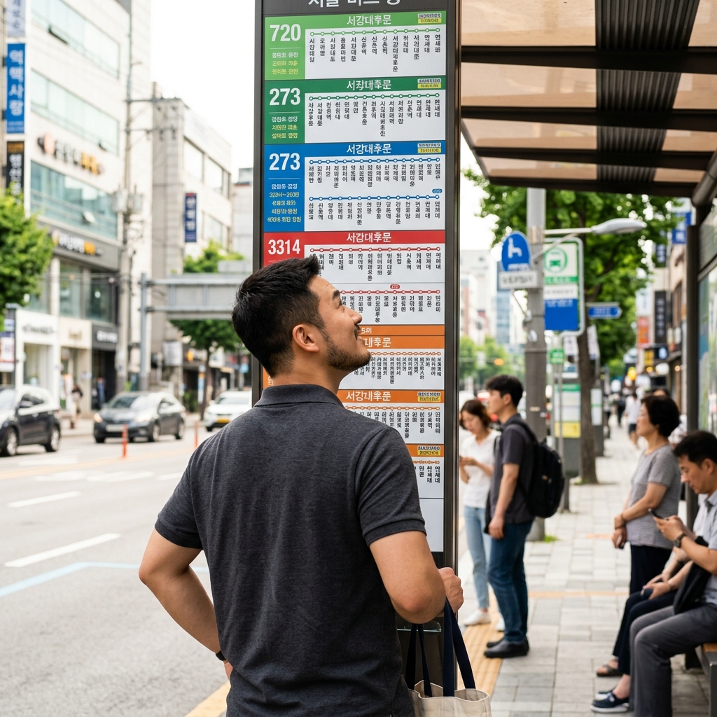 매일 타는 버스 번호, 사실 이렇게 정해진 거였어요