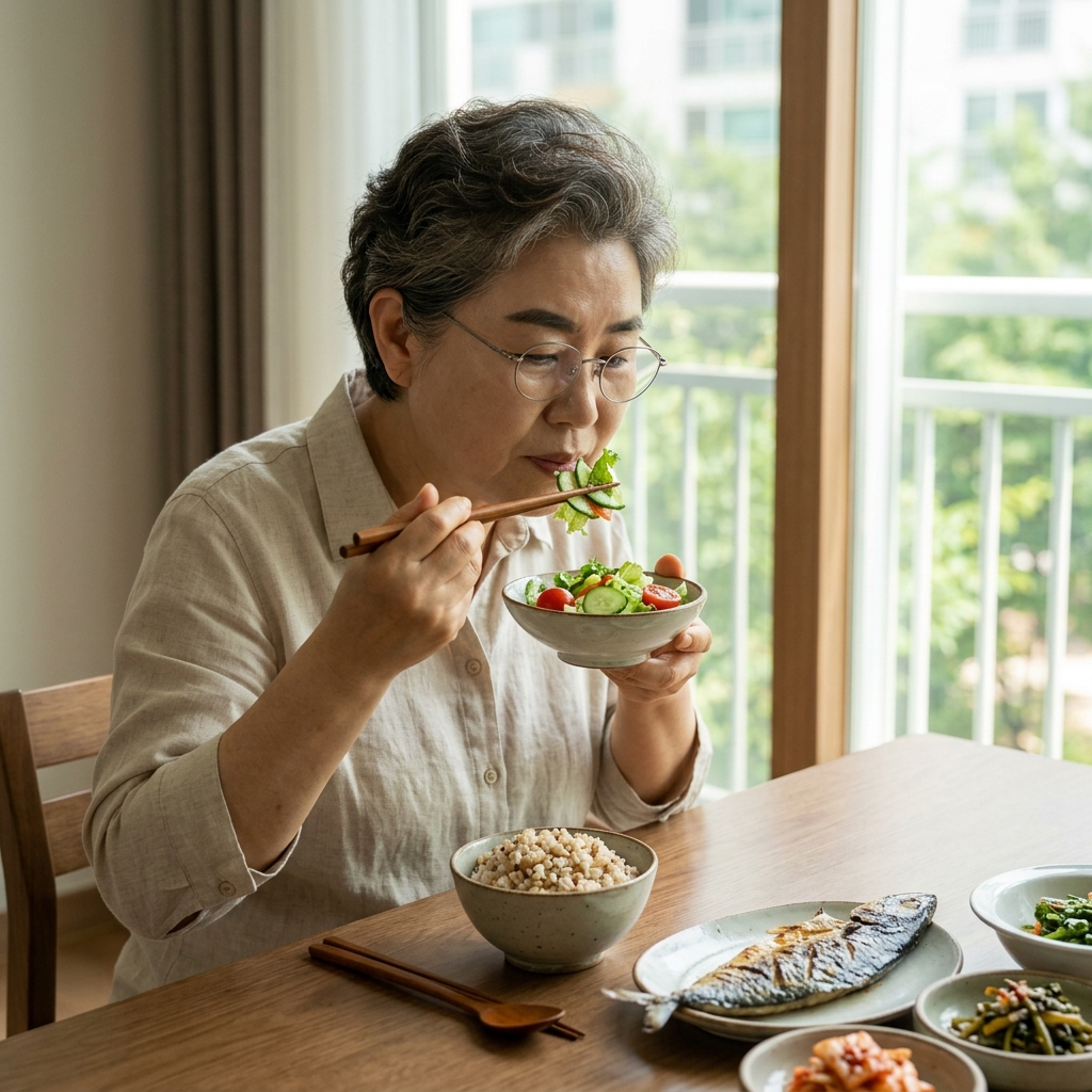 밥부터 먹지 마세요…채소 ‘5분 먼저’ 먹으면 달라지는 혈당 변화