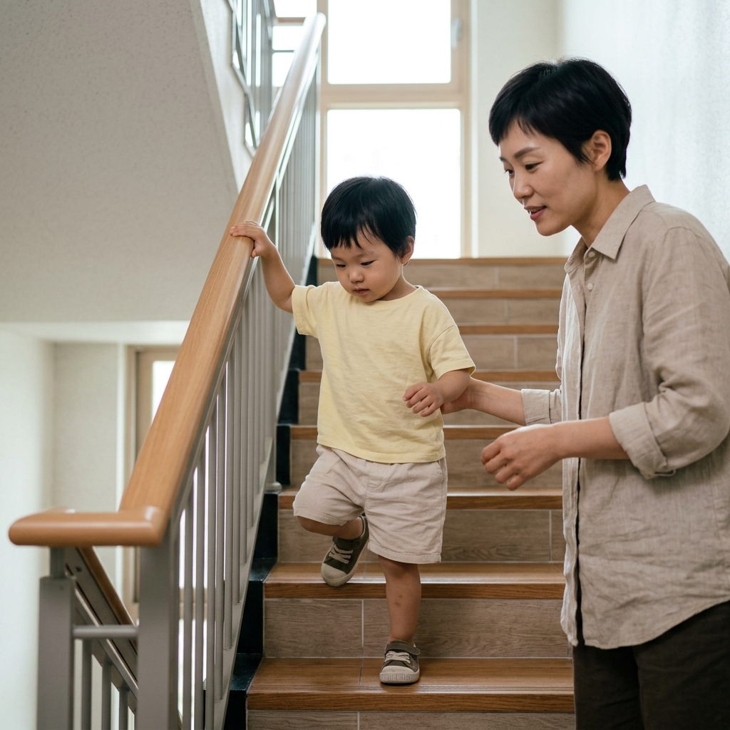 계단 오르기만 늦다고 늦게 크는 건 아니다…유아 대근육 발달 체크 포인트