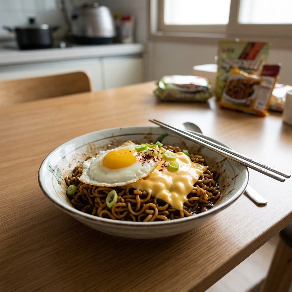 그냥 끓이지 마세요! 짜파게티 2배 맛있게 먹는 꿀조합