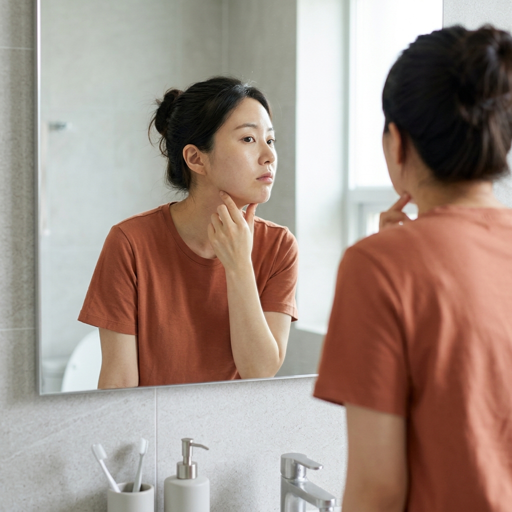 턱에만 굵은 털이 갑자기 늘어난다면, 이 신호부터 확인한다