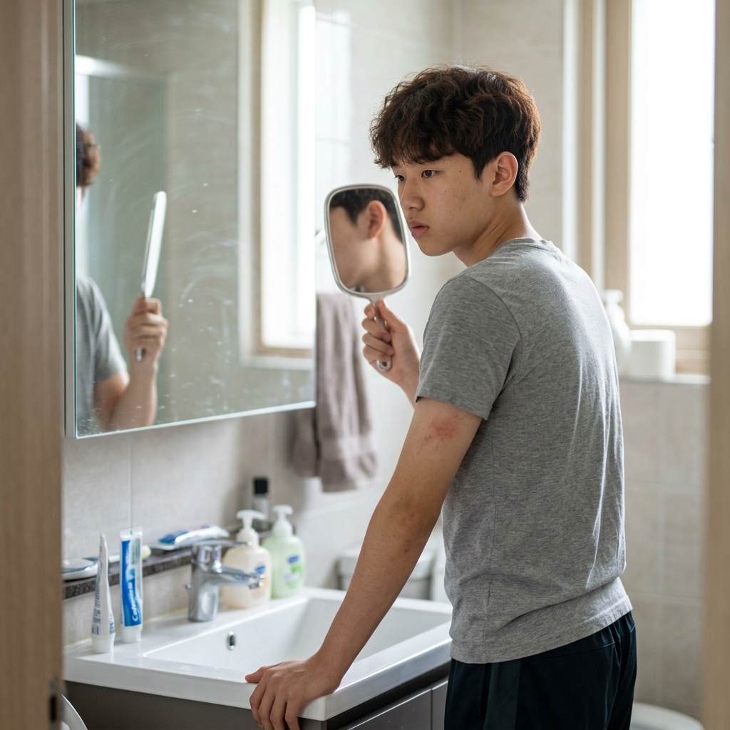 샤워 후에도 계속 생기는 등 여드름, 사춘기 관리는 '자극 줄이기'부터