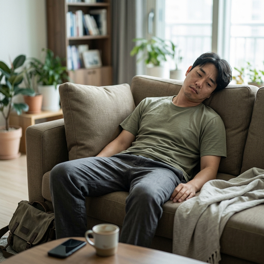 퇴근 후 아무것도 못 하는 30대, 게으름이 아니라 에너지 소진 신호일 수 있다