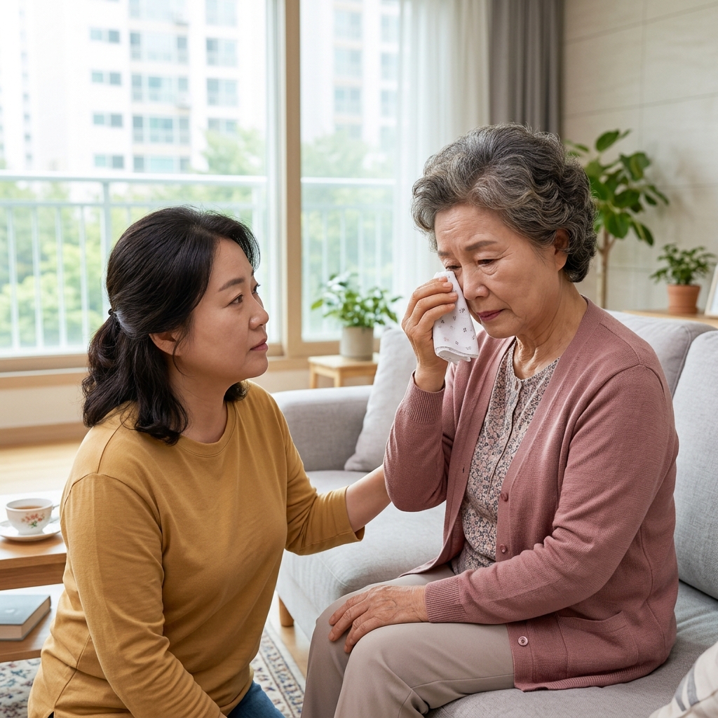 눈물이 자꾸 흐르는 70대 어머니, 알고 보니 건조함 때문이었다