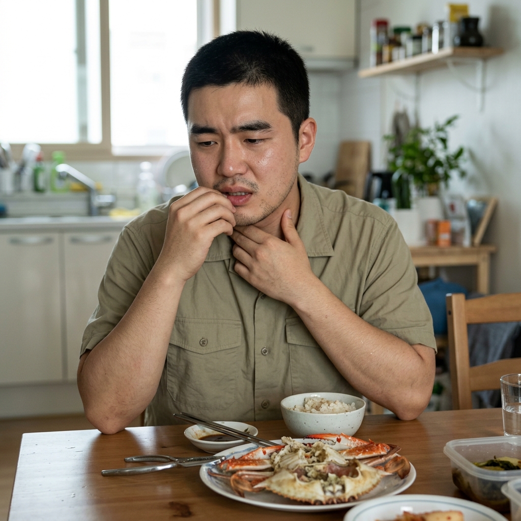 꽃게 먹고 입술·목이 간질간질하다면? 갑각류 알레르기 신호