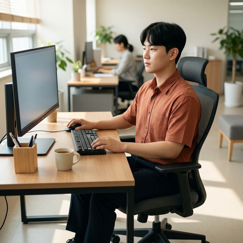 오래 앉을수록 아랫배가 답답하다?… 골반 세우는 자세 습관