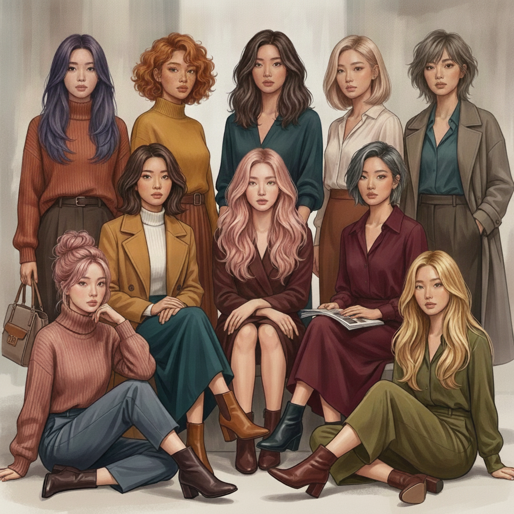 2026 F/W 요즘 뜨는 헤어컬러 9가지, 지금 가장 인기 있는 염색은?
