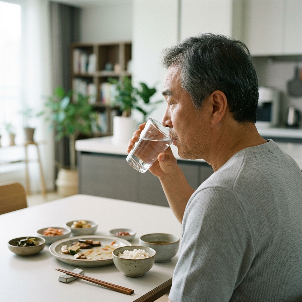 식사 때마다 물 찾는 70대 부모님…삼킴 기능 약해진 신호일 수 있다