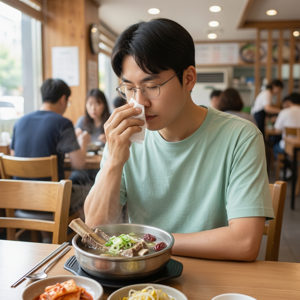 “뜨겁거나 매운 음식만 먹으면 콧물이?”…음식 온도·양념부터 조절하세요