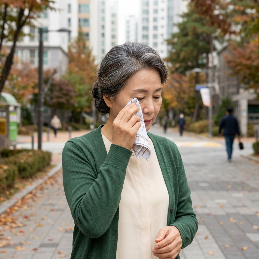 찬바람만 나가면 눈물…노년기 눈물흘림, 의외의 원인은 건조증