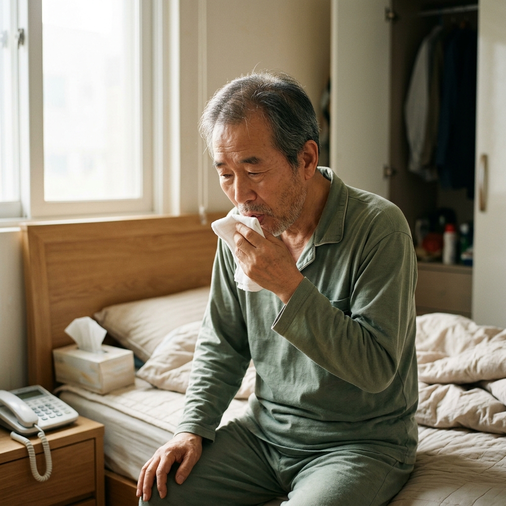 아침마다 입안 가득 가래, 색깔 바뀌면 호흡기 염증 신호일 수 있다