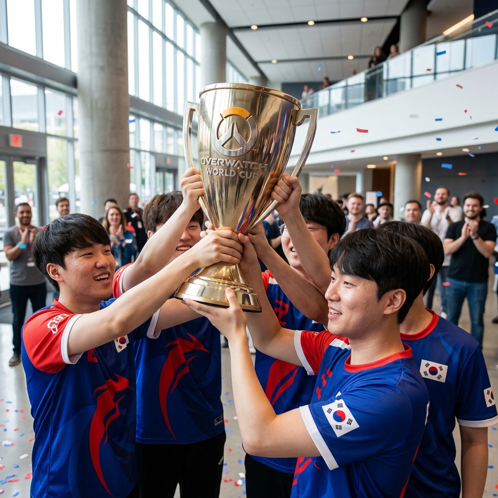 대한민국, 8년 만에 오버워치 월드컵 우승... 사우디 4:1 완파