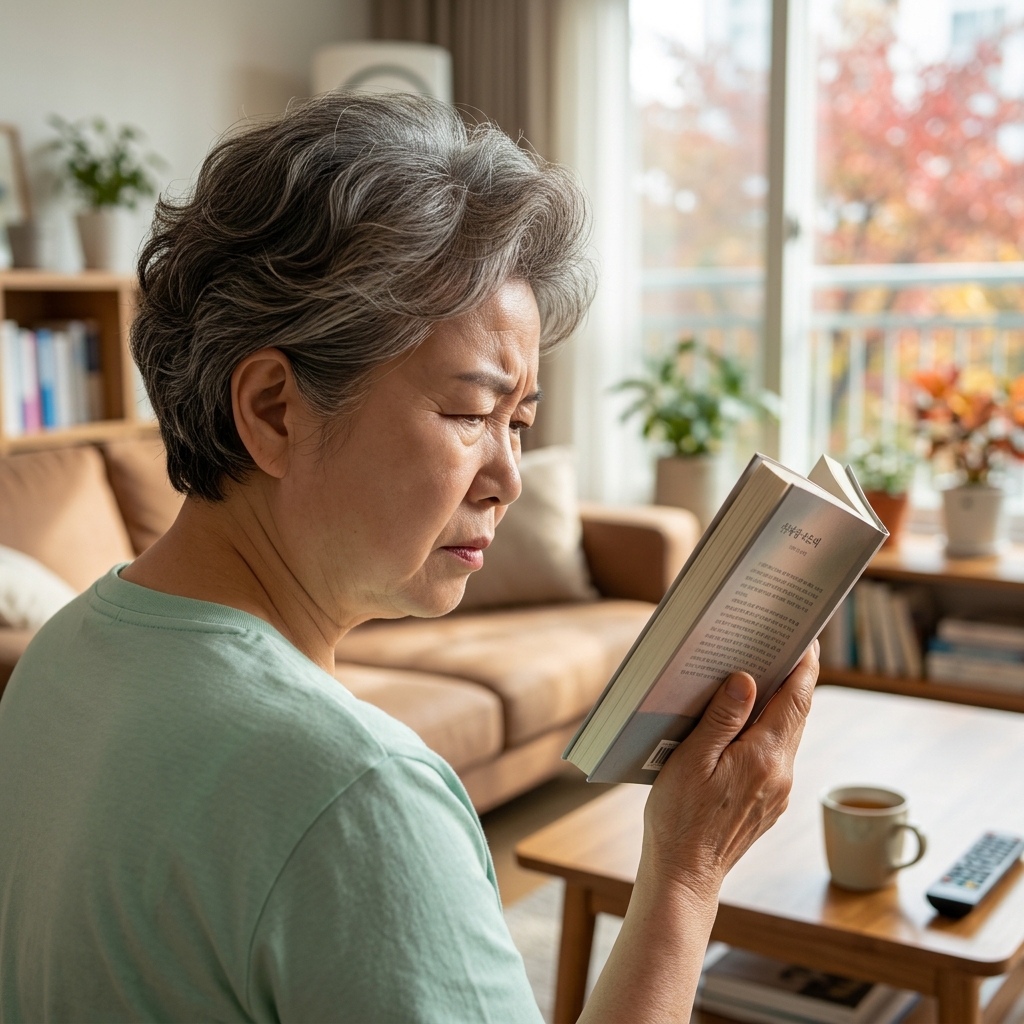60대 눈 침침하면 다 노안일까? 백내장과 가장 다른 증상은 ‘이것’